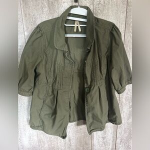 High Sierra Womens large 100%cotton sage colored jacket.